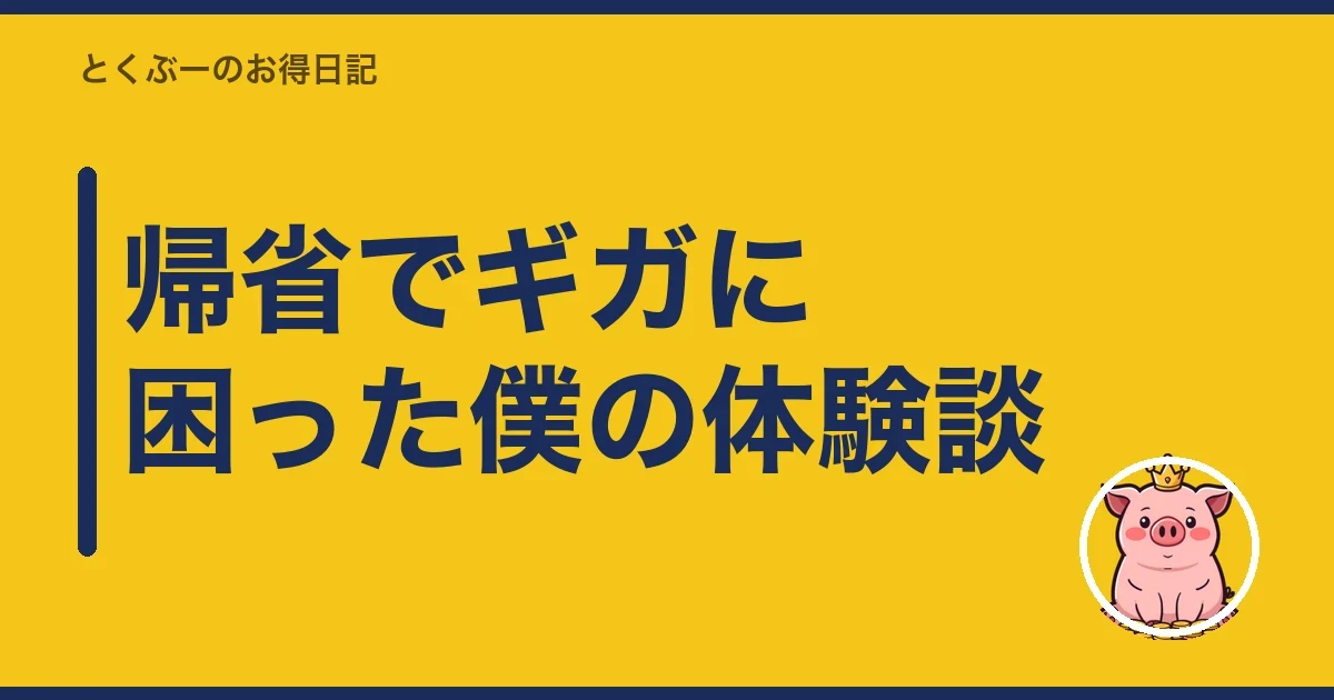 帰省でギガに困った僕の体験談|とくぶー