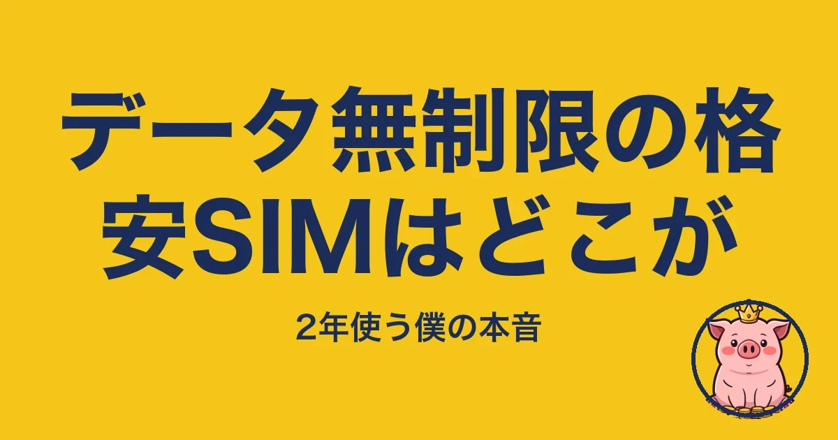 データ無制限の格安SIMはどこが