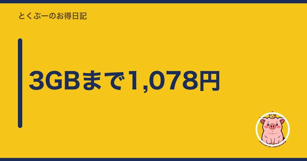 3GBまで1,078円|とくぶー