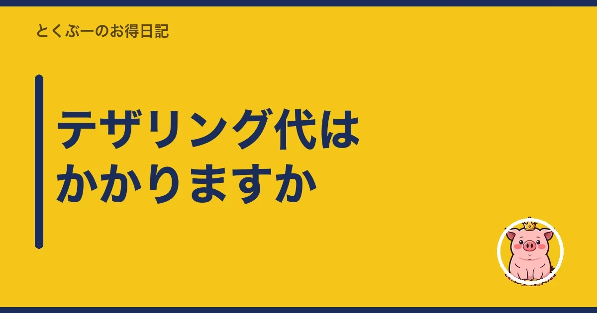 テザリング代はかかりますか|とくぶー