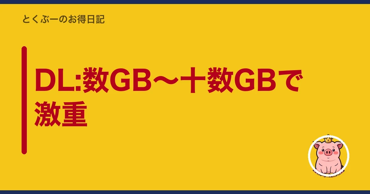 DL:数GB〜十数GBで激重｜とくぶー