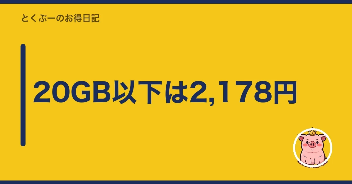 20GB以下は2,178円|とくぶー