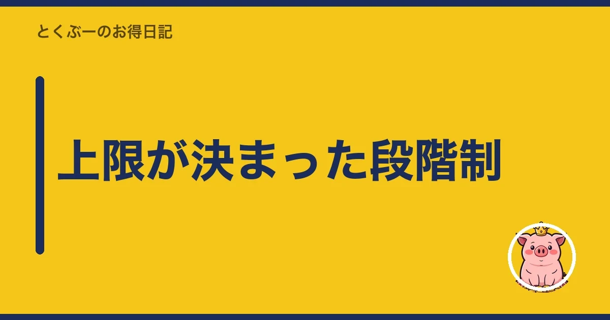 上限が決まった段階制|とくぶー