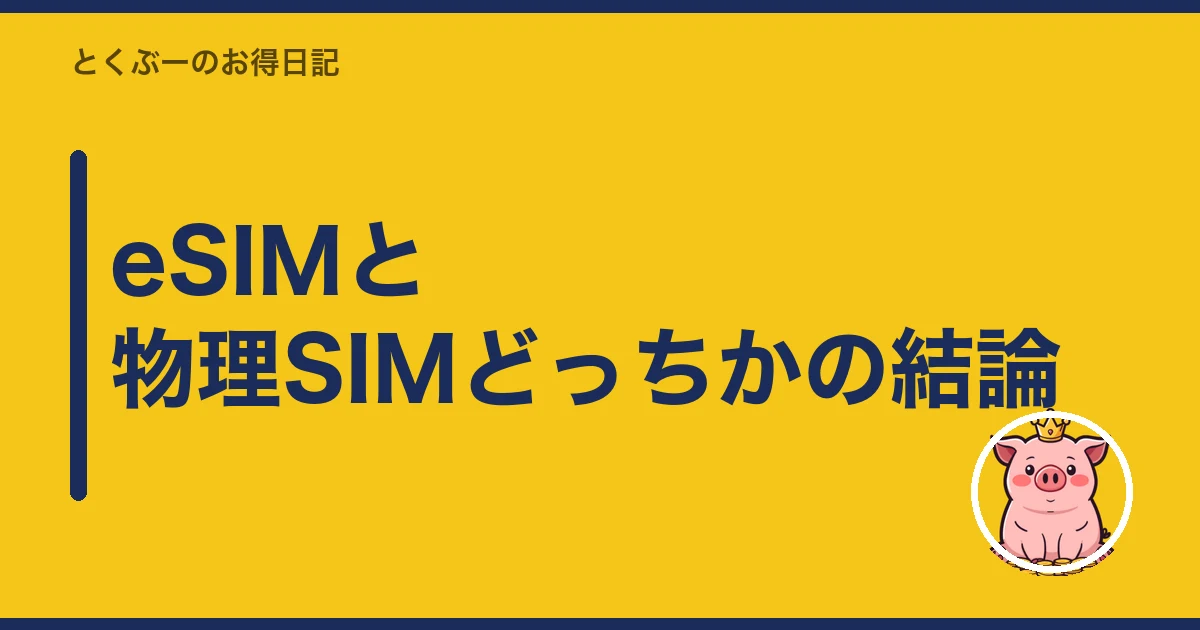 楽天モバイル SIMカード eSIM どっち｜eSIMと物理SIMどっちかの結論